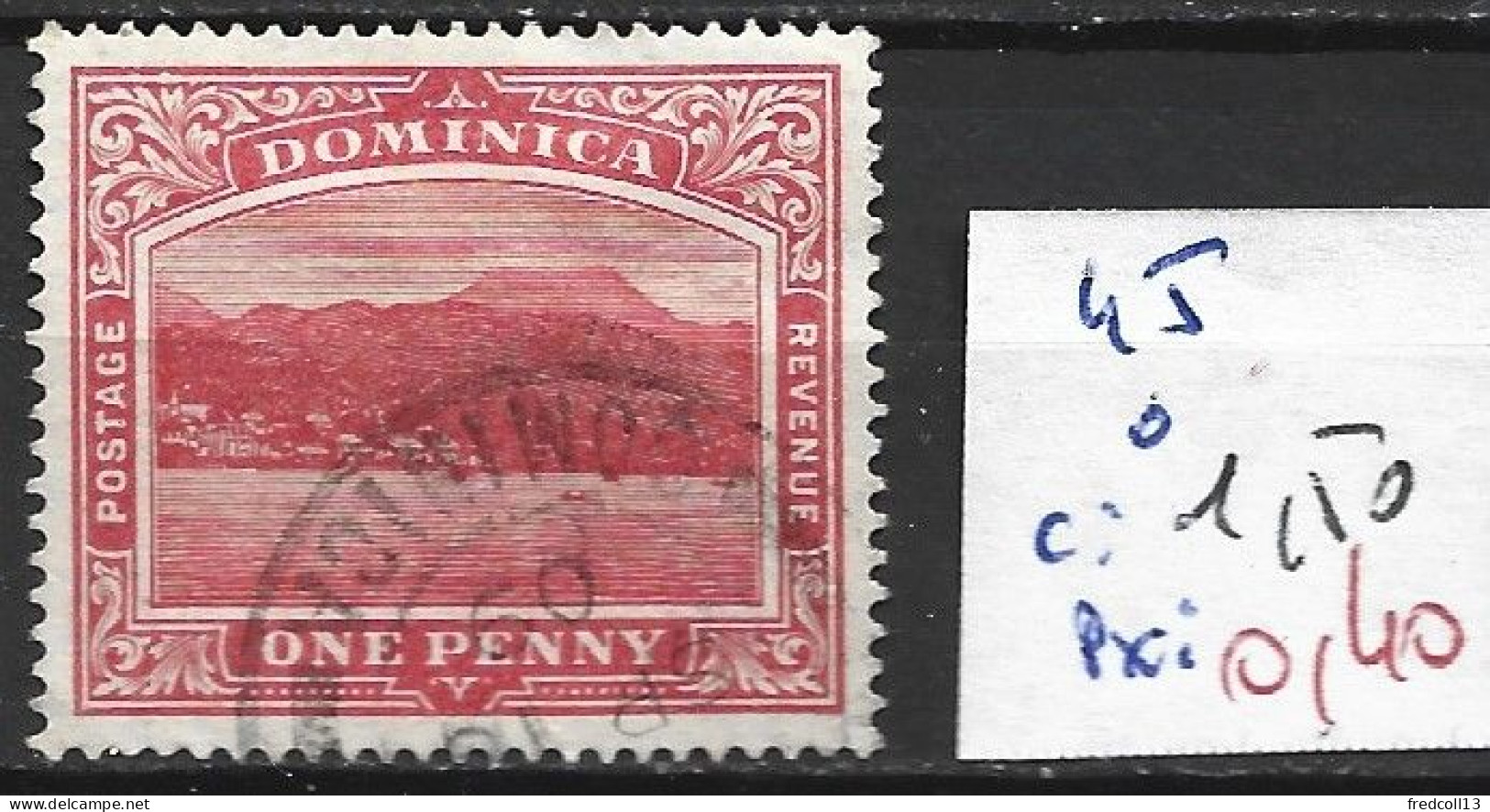 DOMINIQUE 45 Oblitéré Côte 1.50 € - Dominica (...-1978)