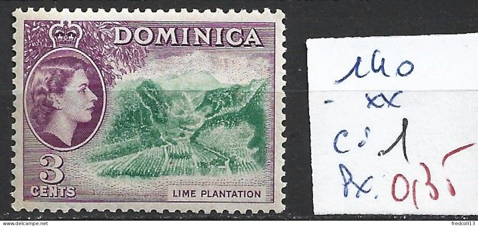 DOMINIQUE 140 ** Côte 1 € - Dominica (...-1978)