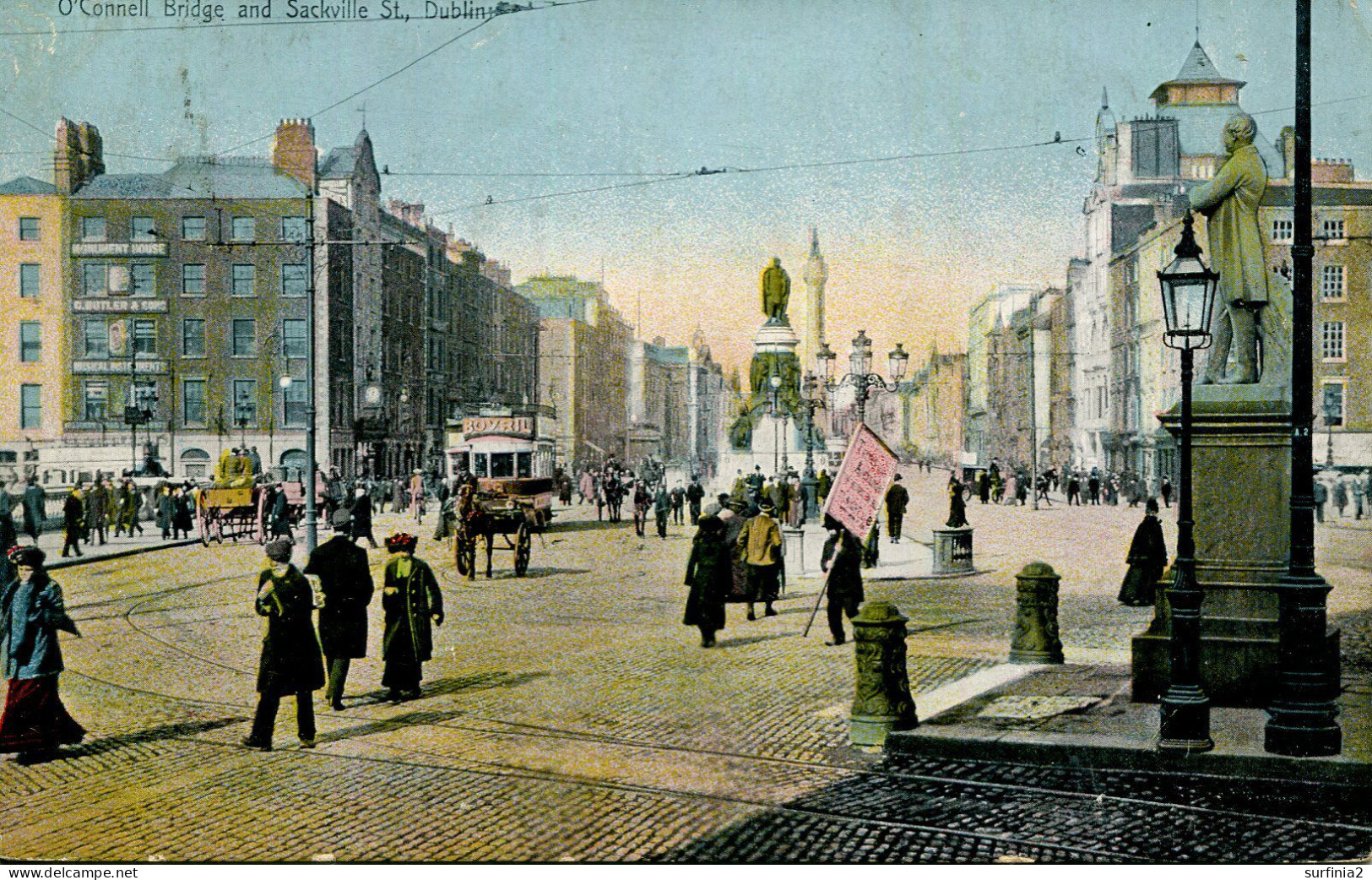 IRELAND - DUBLIN - O'CONNELL BRIDGE AND SACKVILLE STREET  I586 - Dublin