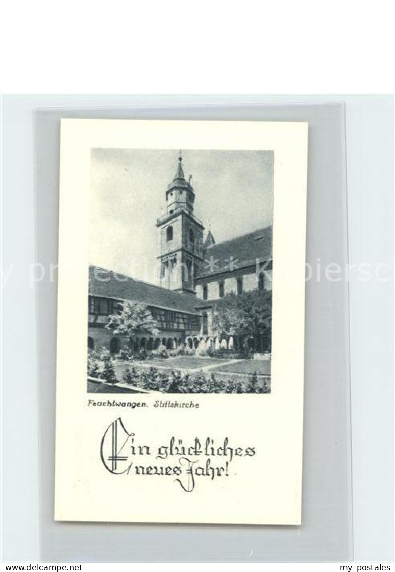 41834674 Feuchtwangen Stiftskirche Neujahrskarte Feuchtwangen - Feuchtwangen