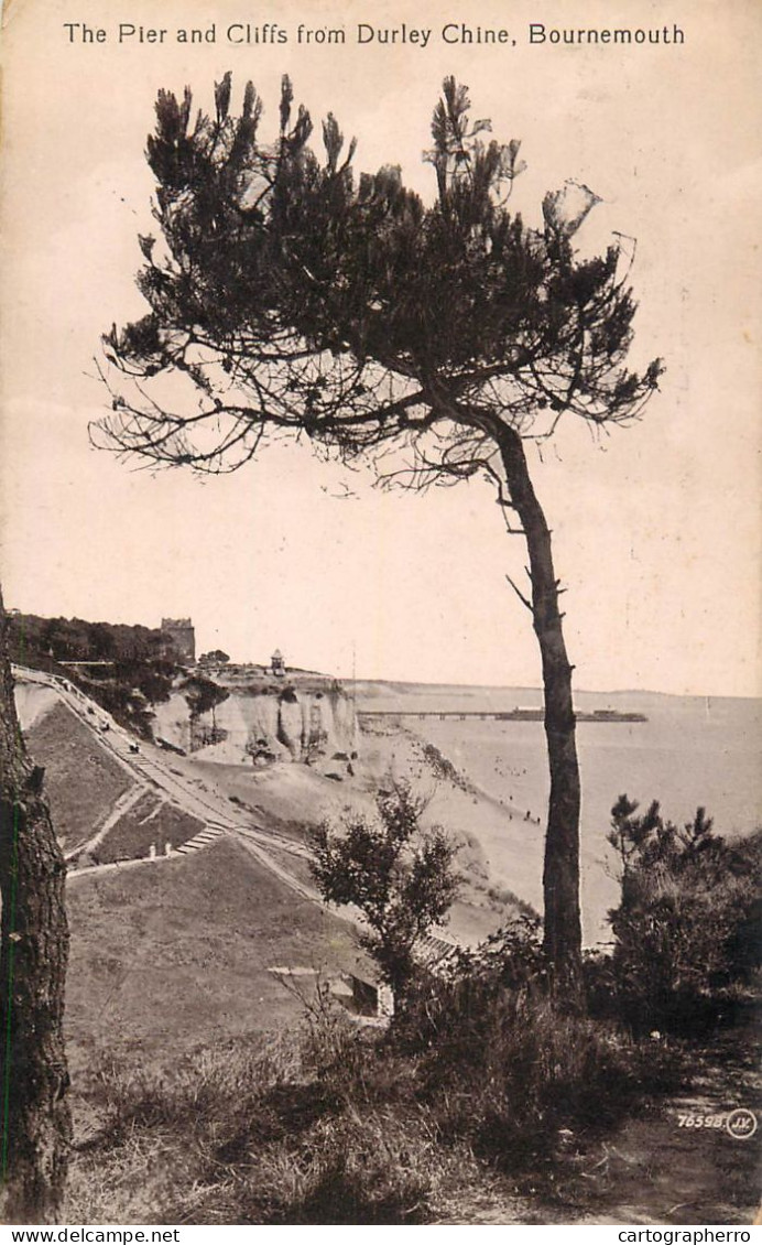 United Kingdom England Bournemouth Pier And Cliffs - Bournemouth (depuis 1972)