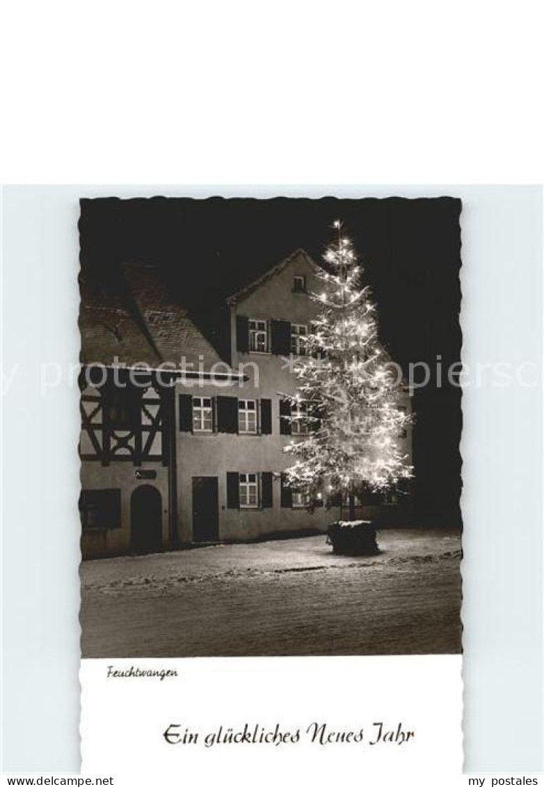 41834527 Feuchtwangen Neuhjahrskarte Weihnachtsbaum Bei Nacht Feuchtwangen - Feuchtwangen