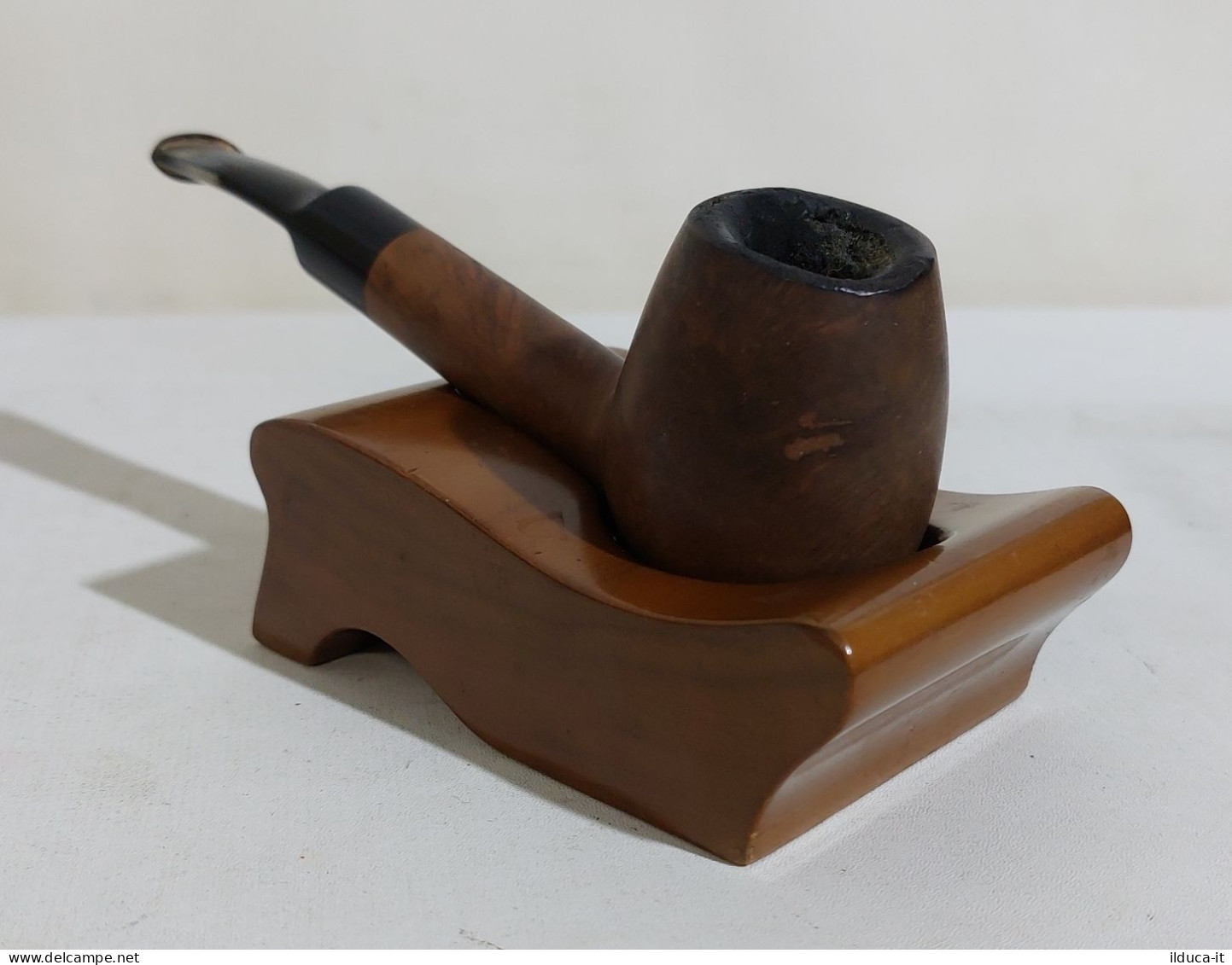 74128 Pipa Di Legno - FUMERIA RIGGIO - Made In Italy - Pipa Fumata - Pipas En Madera De Brezo ( Bruyere)