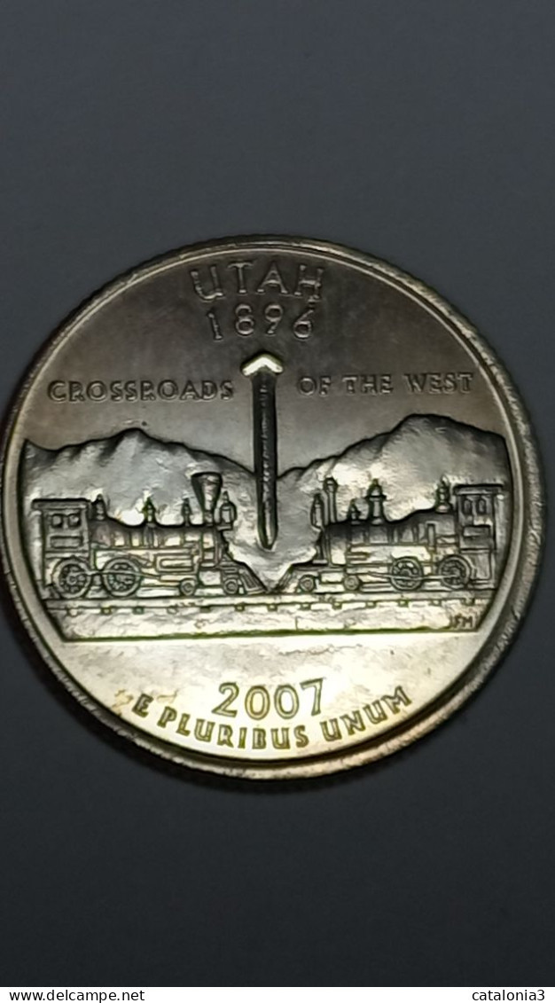 USA - ESTADOS UNIDOS - 1/4 DOLAR 2007 KM400 - UTAH - Verzamelingen