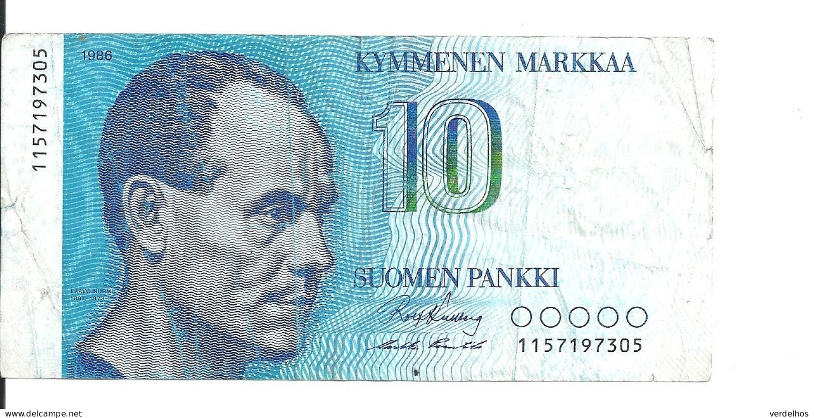 FINLANDE 10 MARKKAA 1986 VF P 113 - Finland