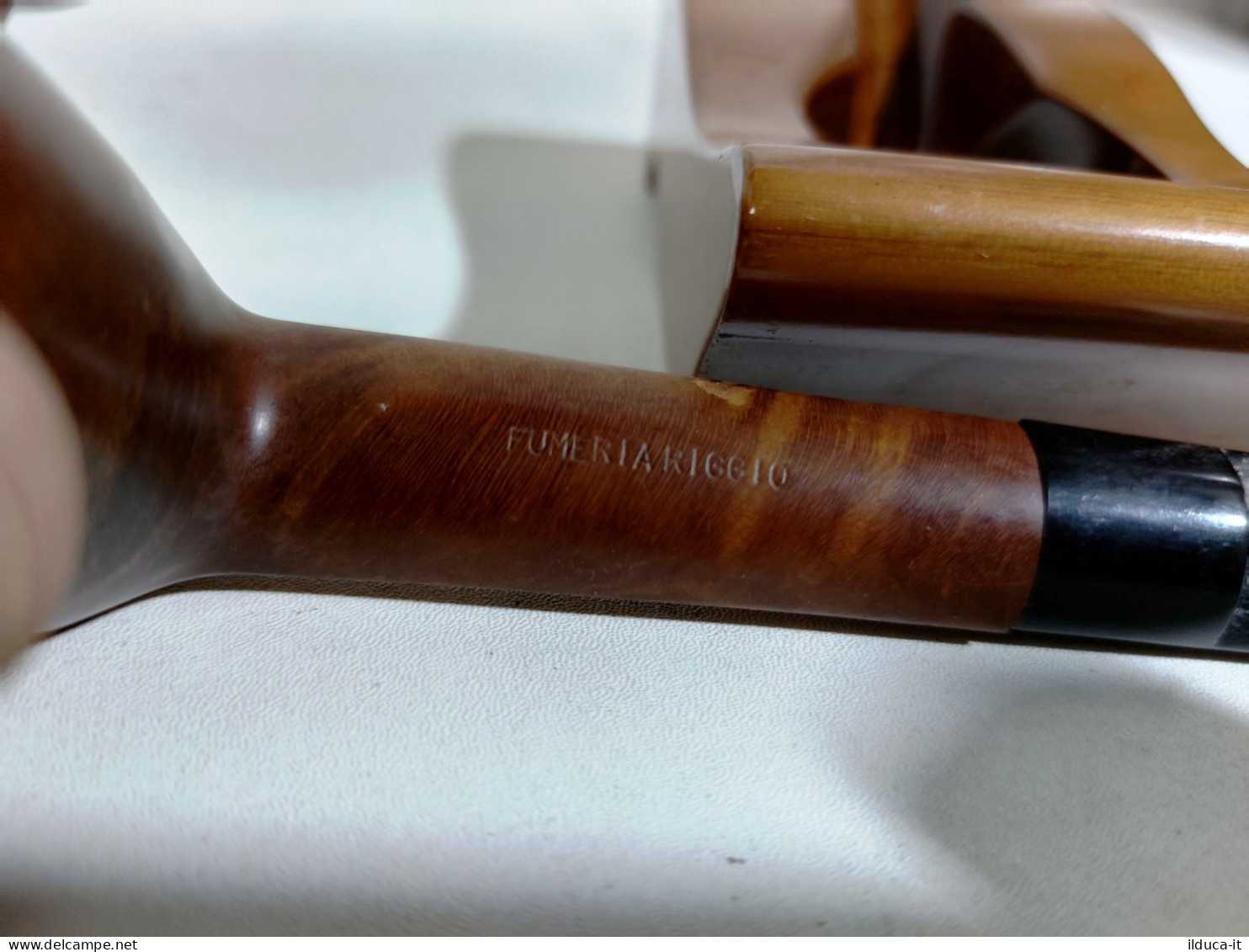 74138 Pipa Di Legno - FUMERIA RIGGIO - Made In Italy - Pipa Fumata - Heather Pipes