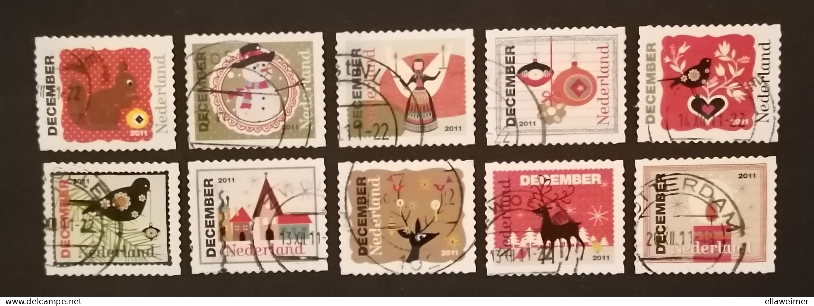 Nederland/Netherlands - Nrs. 2887 T/m 2896 (gestempeld/used) Kerstzegels 2011 - Gebraucht