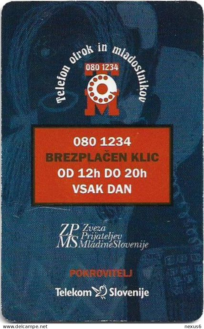 Slovenia - Telekom Slovenije - Telefon Otrok In Mladostnikov, Gem5 Red, 10.1999, 50Units, 9.985ex, Used - Slovénie