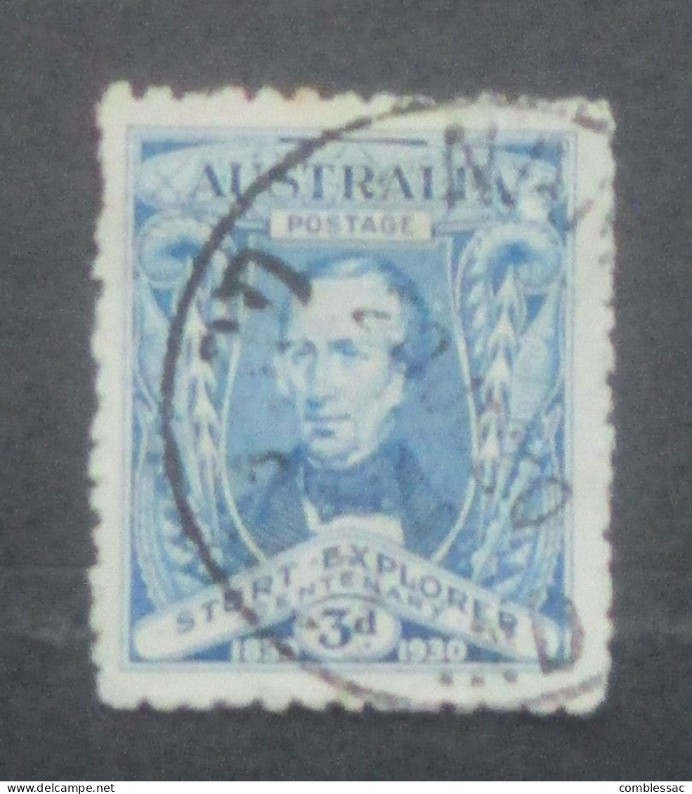 AUSTRALIA    1930    Storys  Exploration  Of  River  Murray    3d  Blue    USED - Gebruikt