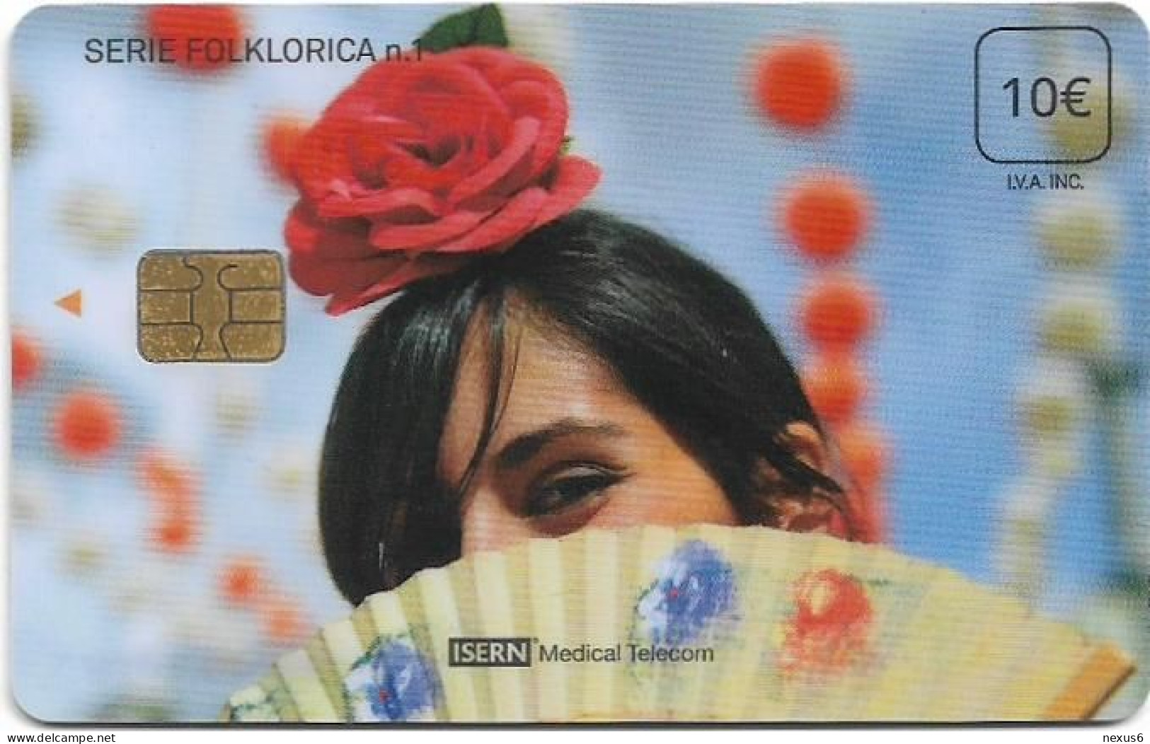 Spain - ISERN Medical - Folklore #1, Sevillana, 10€, 05.2015, 32.000ex, Used - Autres & Non Classés