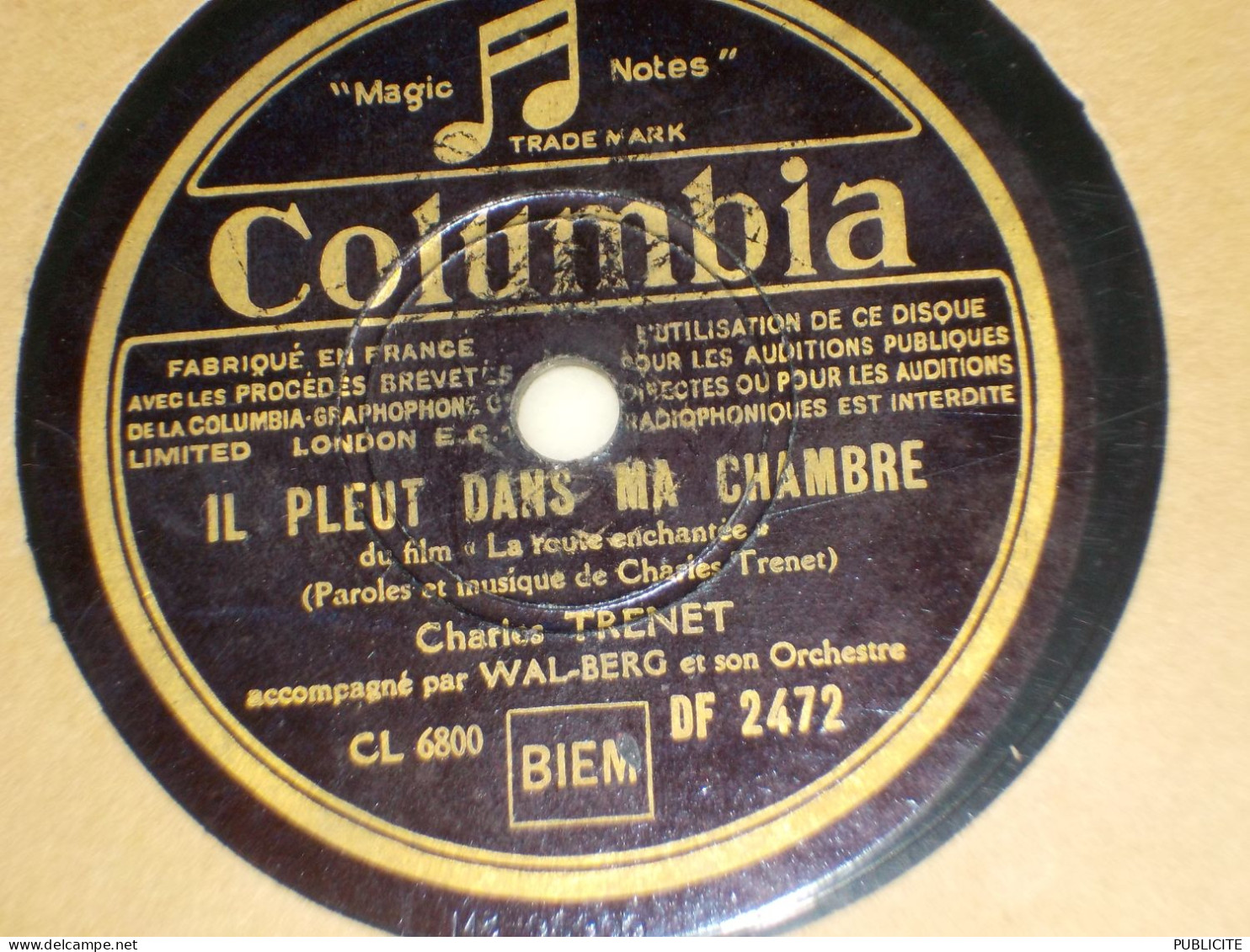 DISQUE 78 TOURS CHANSON OPTIMISTE ET FOX TROT GEORGES MILTON 1930 - 78 T - Discos Para Fonógrafos