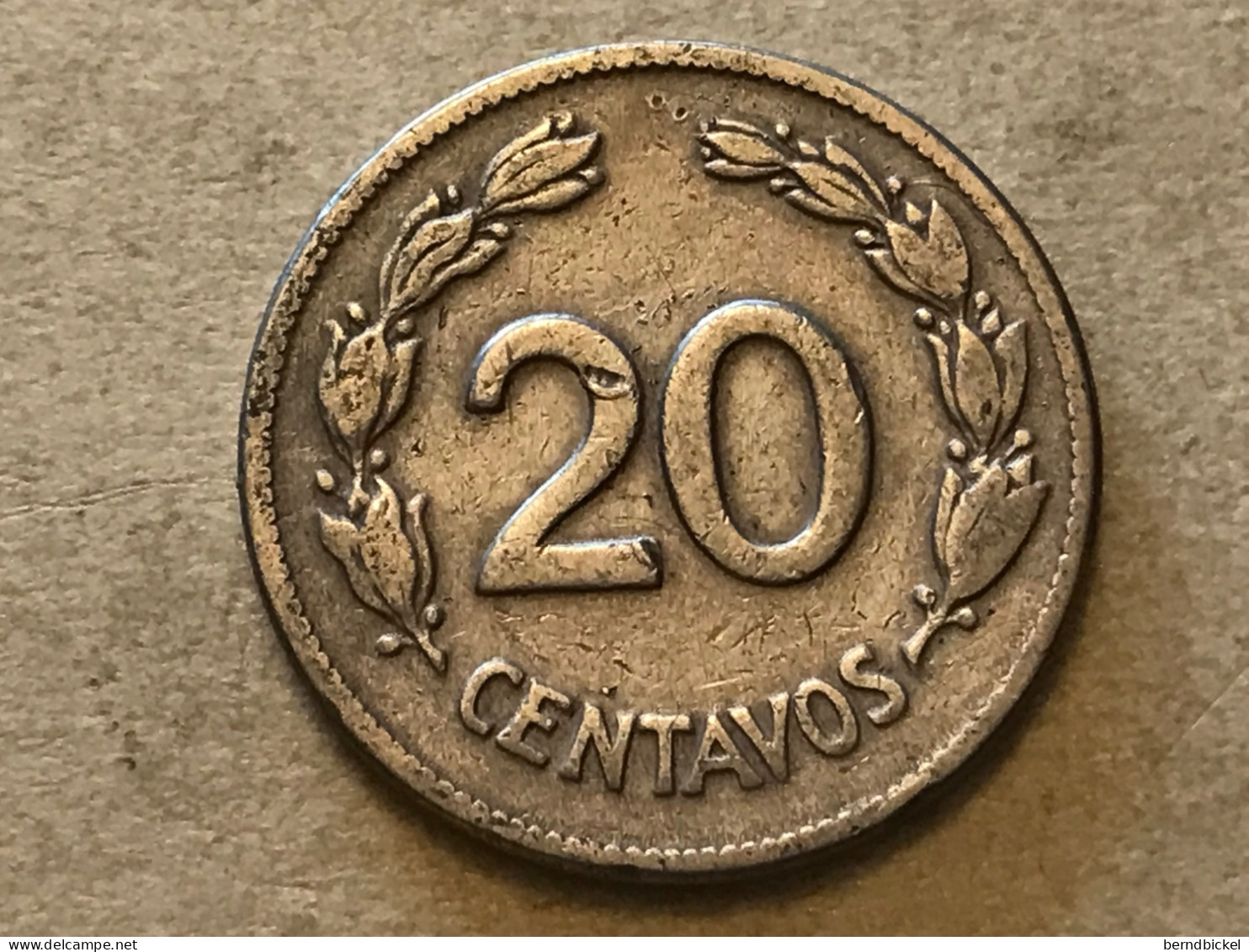 Münze Münzen Umlaufmünze Ecuador 20 Centavos 1946 - Ecuador