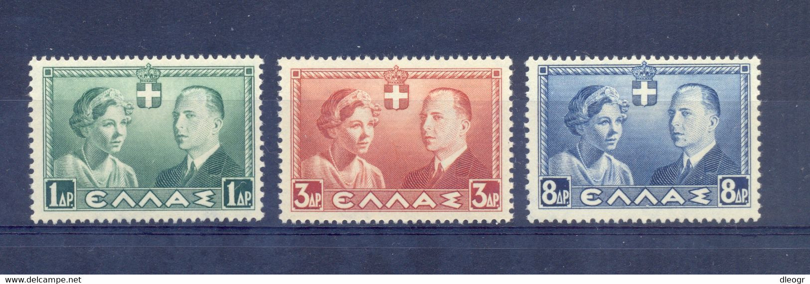 Greece 1938 Royal Wedding. MNH VF. - Unused Stamps