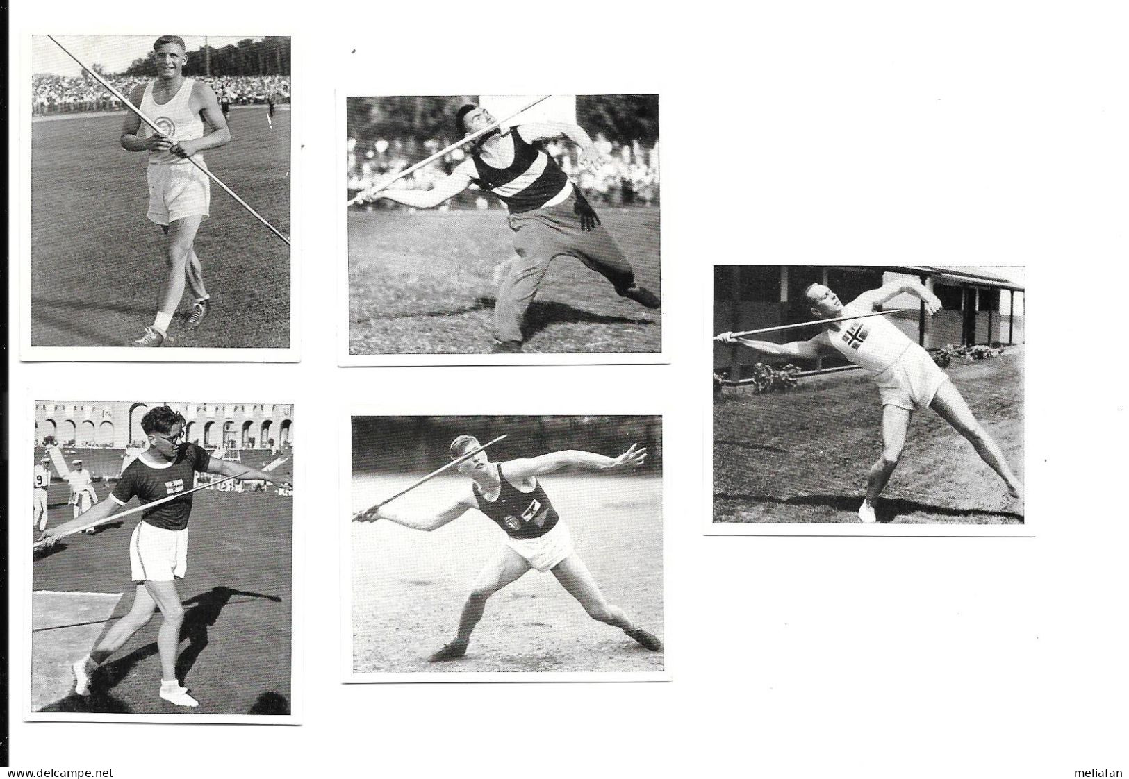 AJ40 - IMAGES CIGARETTES LIGA - ATHLETISME - JAVELOT - SIEVERT - WEIMANN - SUNDE - JARVINEN - FRITSCH - Atletiek