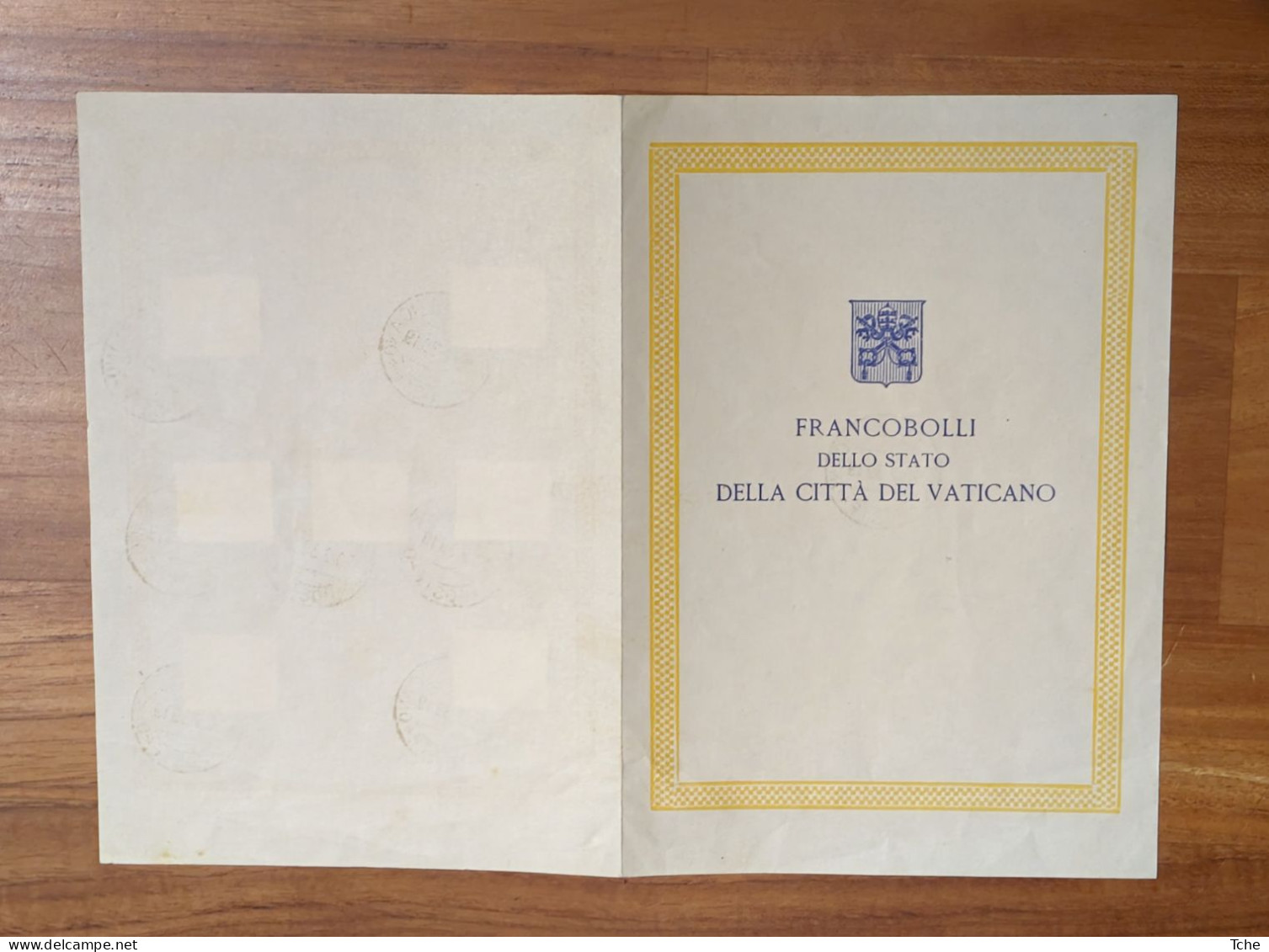 Timbres Du Vatican Série De 1939 Sur Document 1jour - Gebruikt