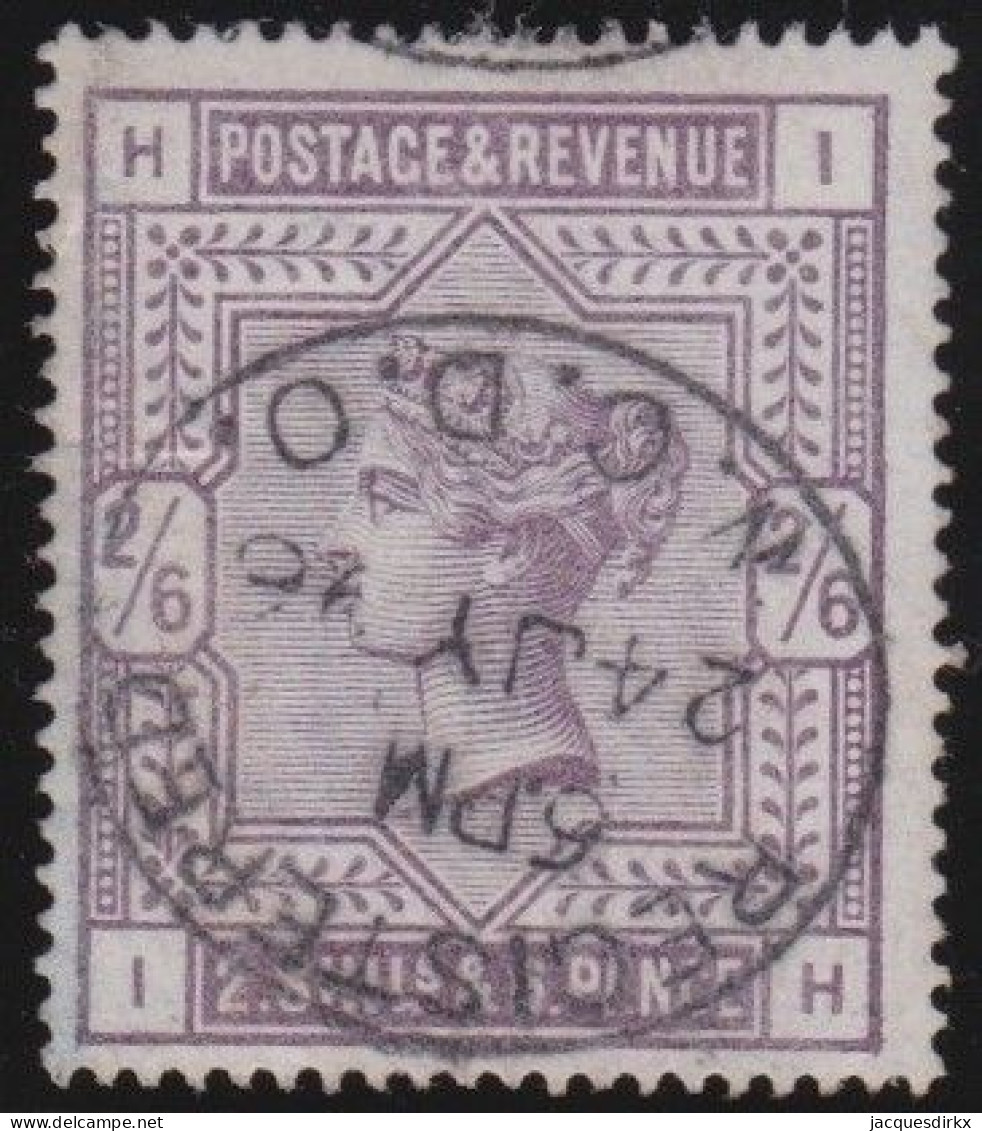 Great Britain        .   Y&T    .   86   (2 Scans)  .  1883-84     .    O   .     Cancelled - Used Stamps