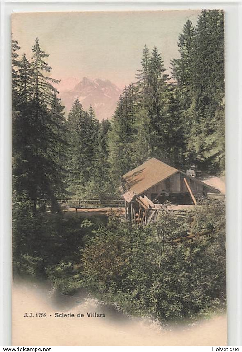 Scierie De Villars (Ollon) Colorée 1906 - Ollon