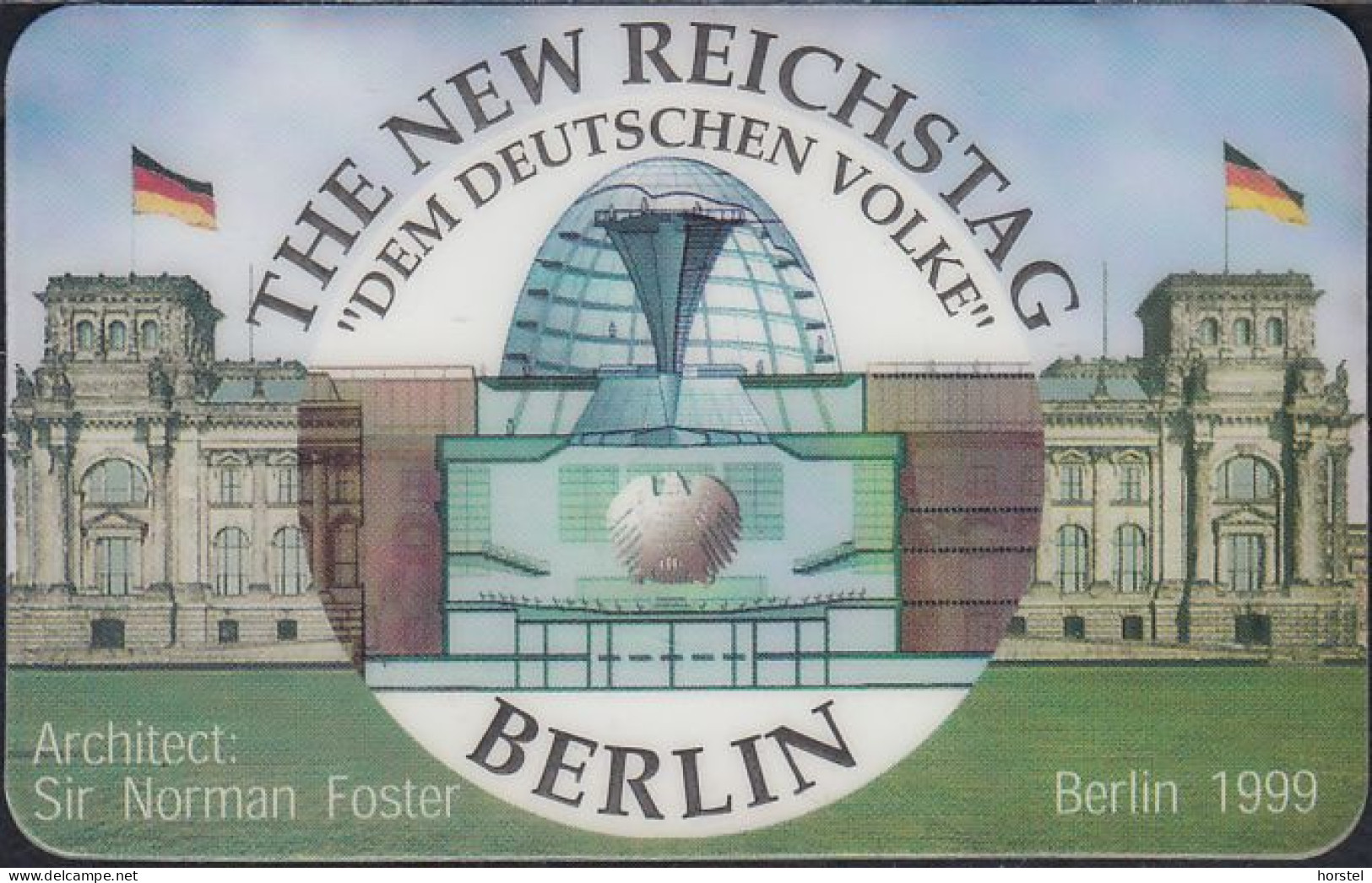 UK Prepaid - 20 Units - Berlin Reichstag 1999 - Sir Norman Foster - Mint - BT Kaarten Voor Hele Wereld (Vooraf Betaald)