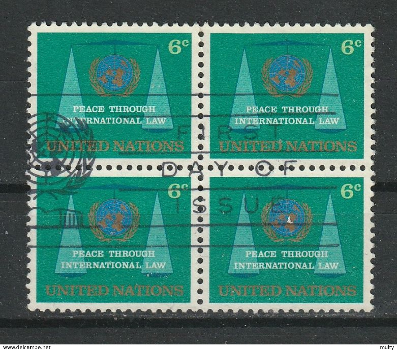 Verenigde Naties New York Y/T 191 (0) In Blok Van 4. - Used Stamps