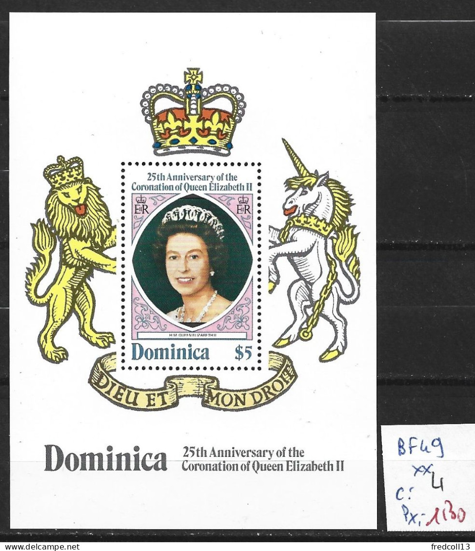 DOMINIQUE BF 49 ** Côte 4 € - Dominique (...-1978)