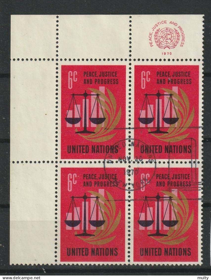 Verenigde Naties New York Y/T 206 (0) In Blok Van 4. - Used Stamps