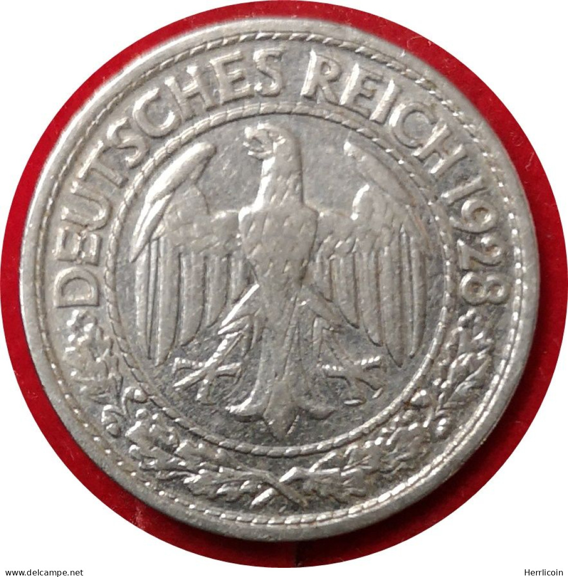 Monnaie Allemagne - 1928 A - 50 Reichspfennig - 50 Rentenpfennig & 50 Reichspfennig