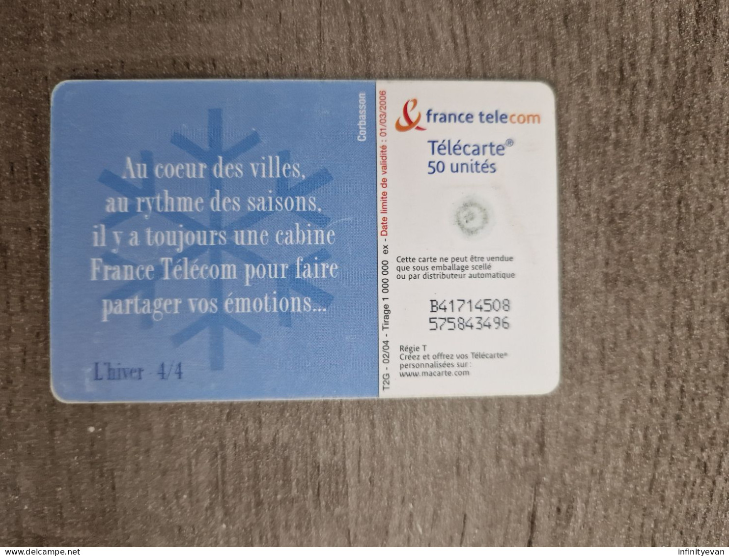 F1316C - LA VILLE HIVER 50 GEM1 02/04 - 2004