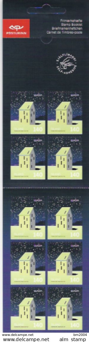 2009 Island Mi. 1242-3**MNH Booklet Europa : Astronomie - Cuadernillos