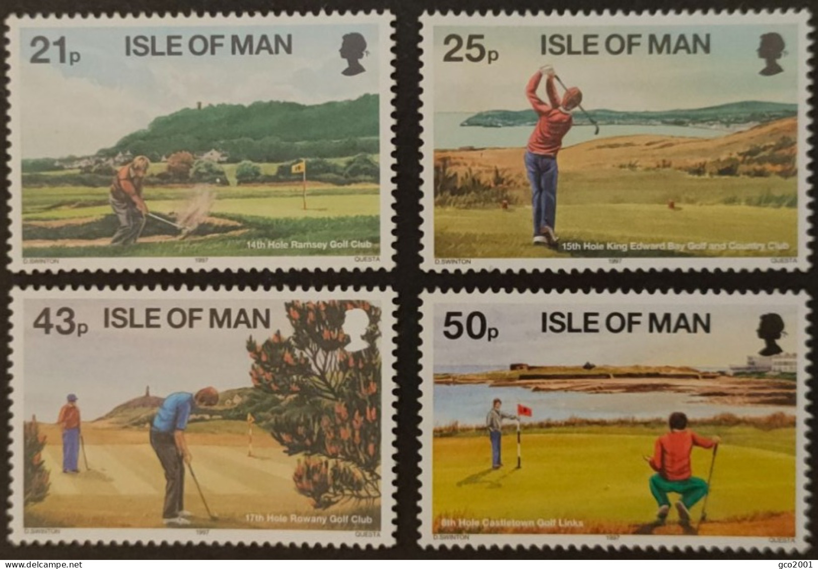 ILE DE MAN / YT 768 - 771 / TERRAIN DE GOLF - GOLFEUR - SPORT / NEUFS ** / MNH - Golf