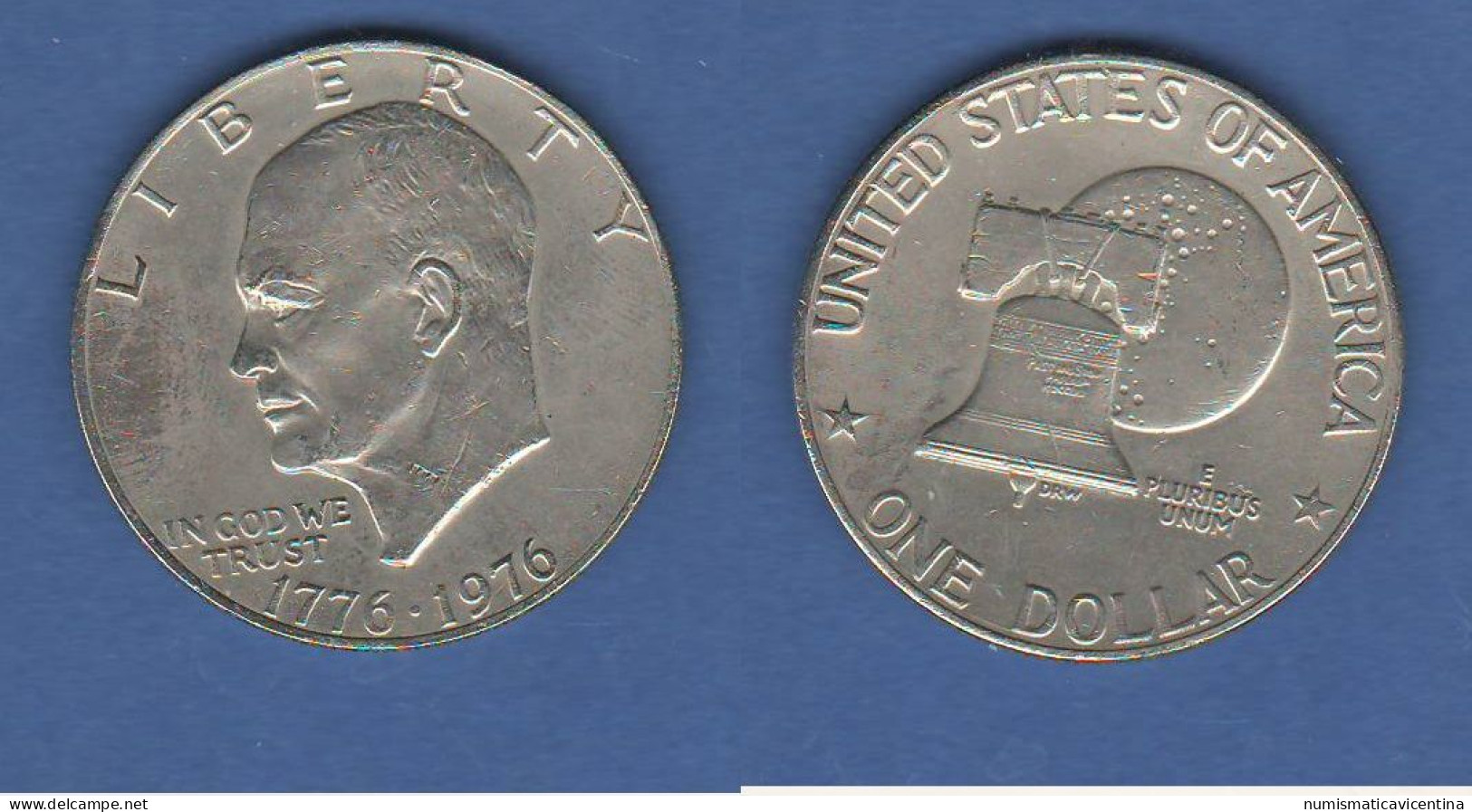America Dollar 1976 Eisenhower USA Nickel Coin - 1971-1978: Eisenhower