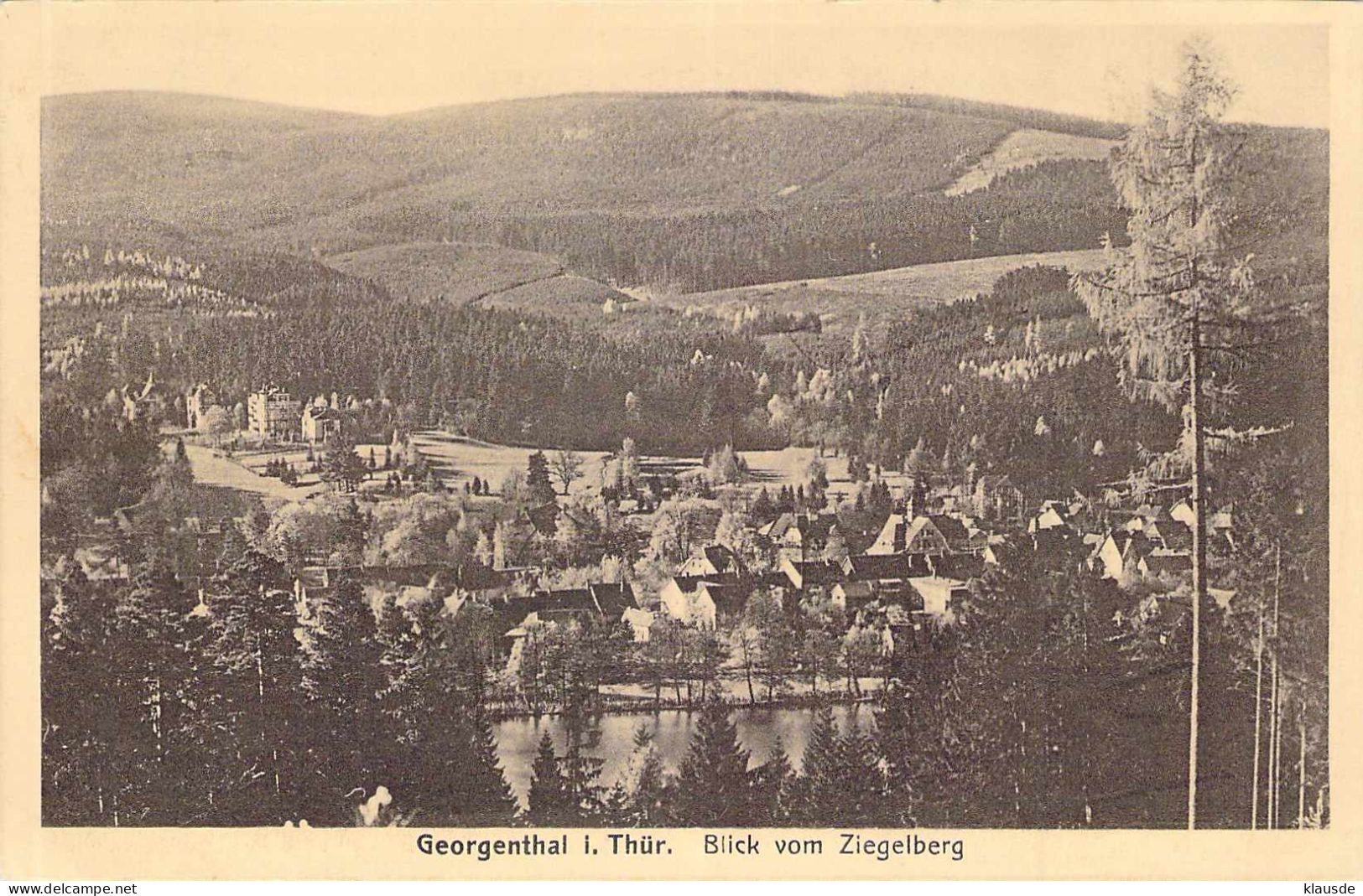 Georgenthal - Blick Vom Ziegelberg Gel.1929 - Georgenthal