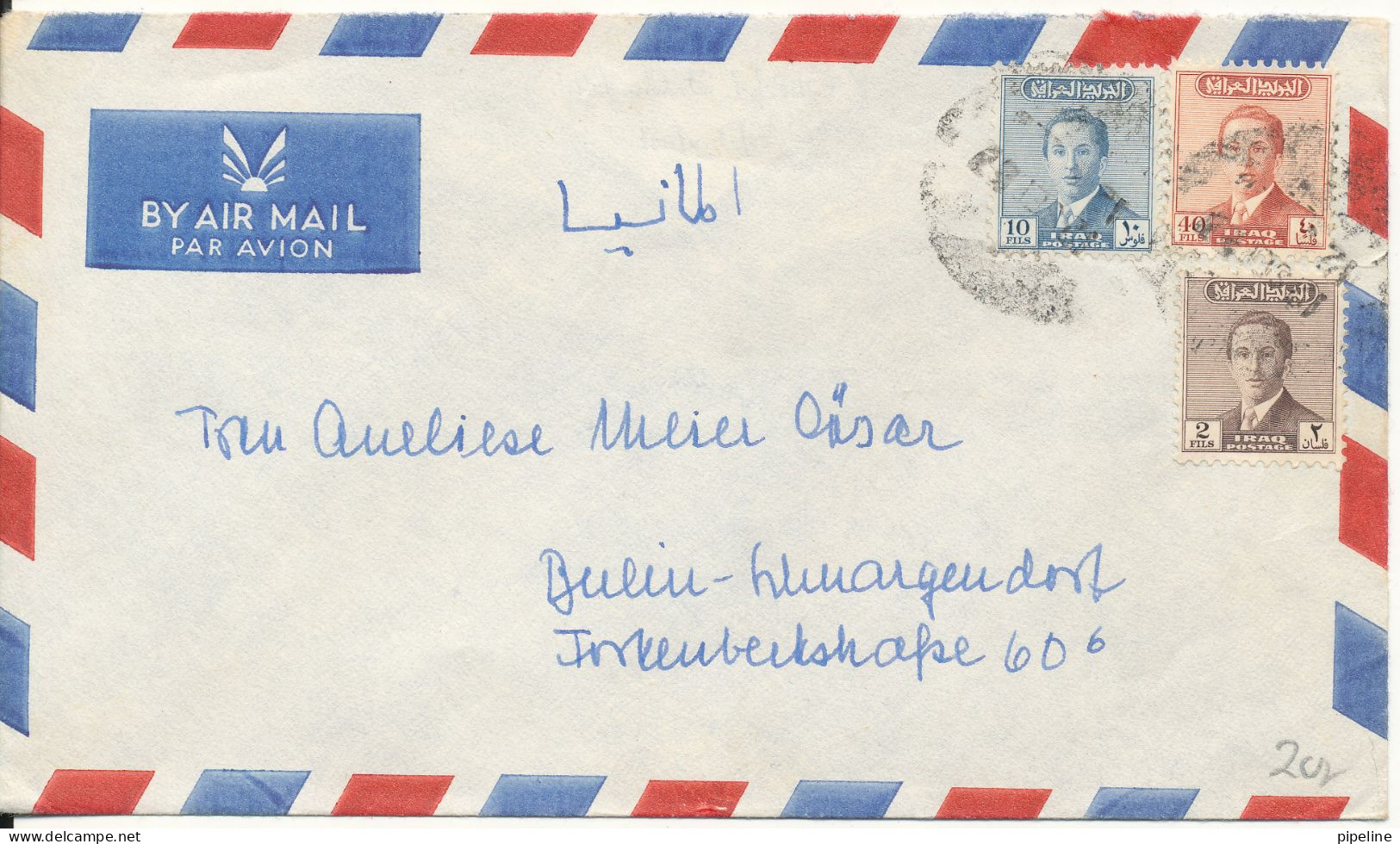 Iraq Cover Sent To Germany Only Sender Address On The Backside Of The Cover - Iraq