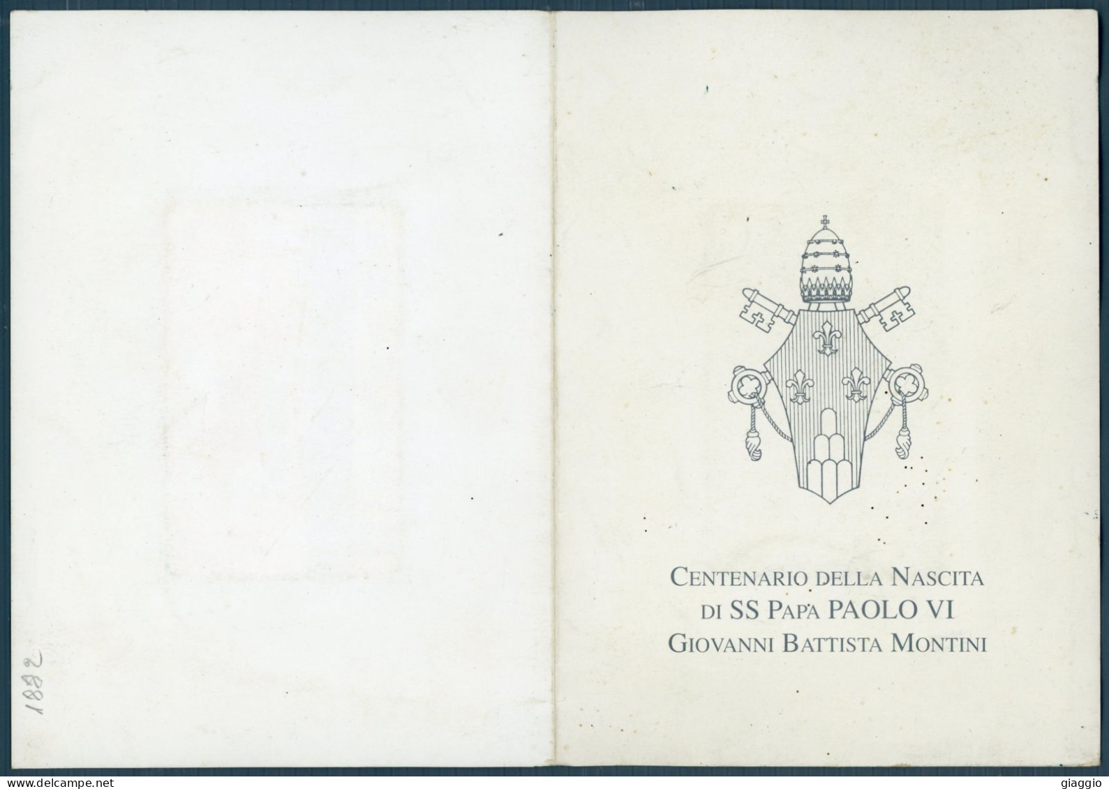 °°° Francobolli N. 1882 - Vaticano Papa Paolo Vi Scheda Telefonica Fuori Formato  °°° - Vaticaanstad