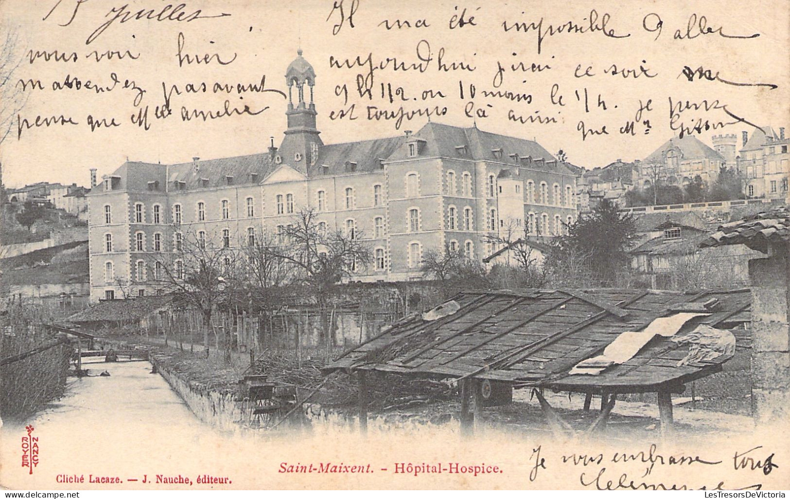 FRANCE - Saint Maixent - Hopital Hospice - Nauche Editeur - Carte Postale Ancienne - Saint Maixent L'Ecole