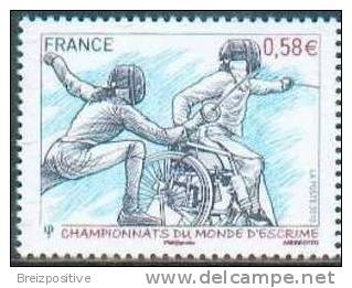 France 2010 - Grand Palais, Paris, Championnats De Monde D'Escrime / Fencing World Championships - MNH - Sport Voor Mindervaliden