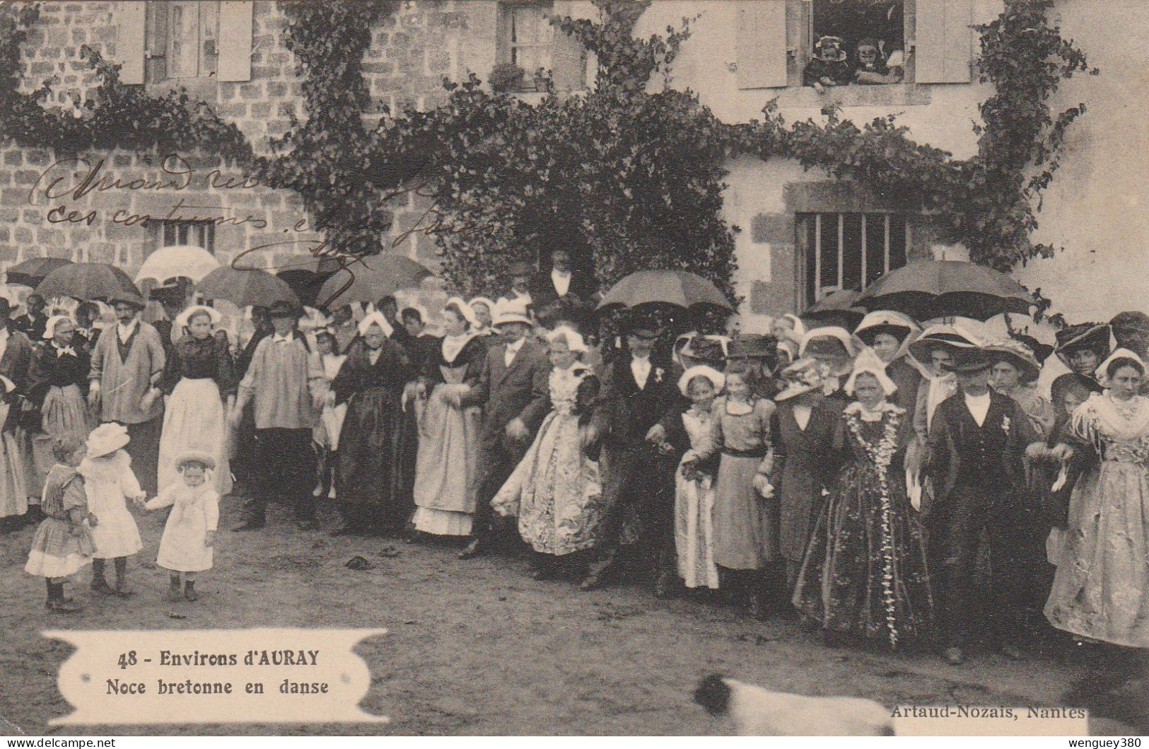 56 ERDEVEN        Environs D'AURAY     Noce Bretonne En Danse      SUP PLAN      1915    RARE - Erdeven