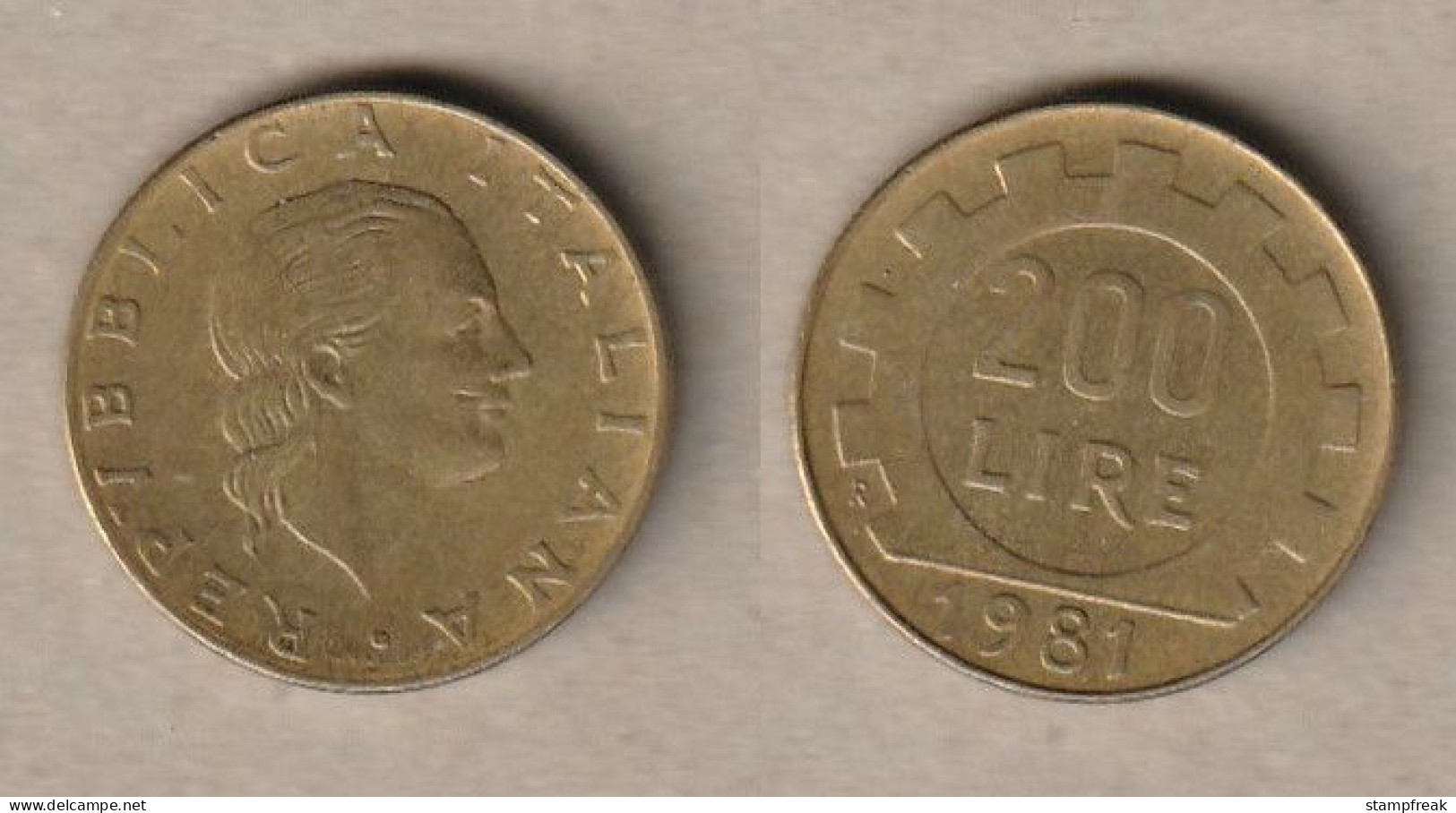 00515) Italien, 200 Lire 1981 - 200 Lire