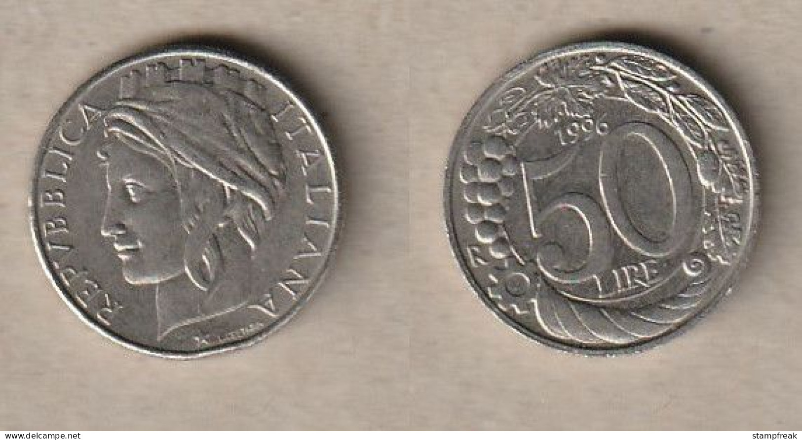 00512) Italien, 50 Lire 1996 - 50 Lire