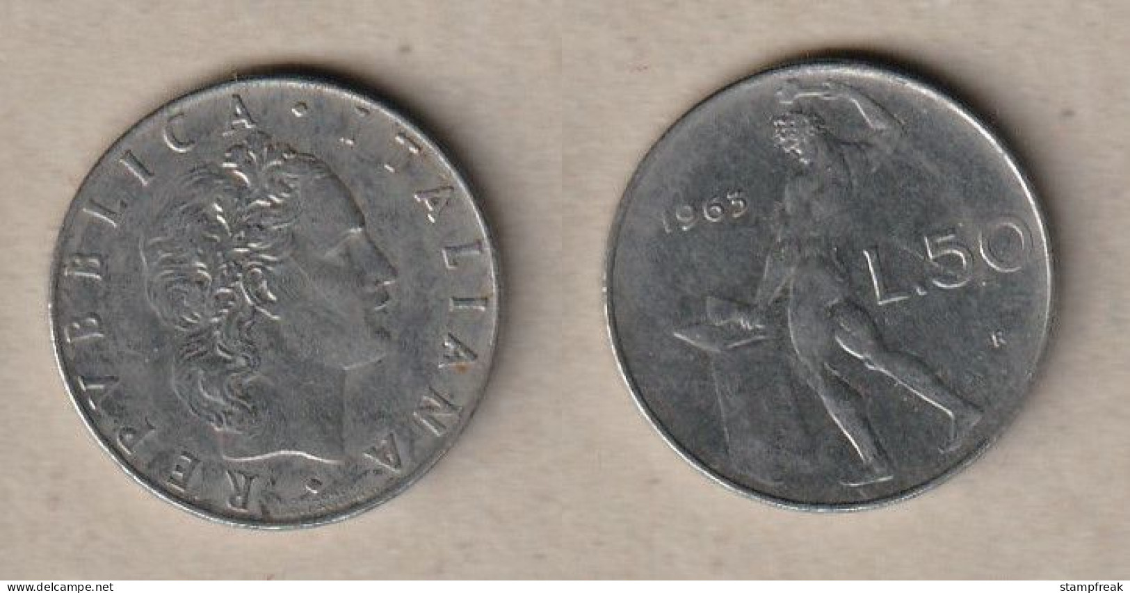 00508) Italien, 50 Lire 1963 - 50 Liras