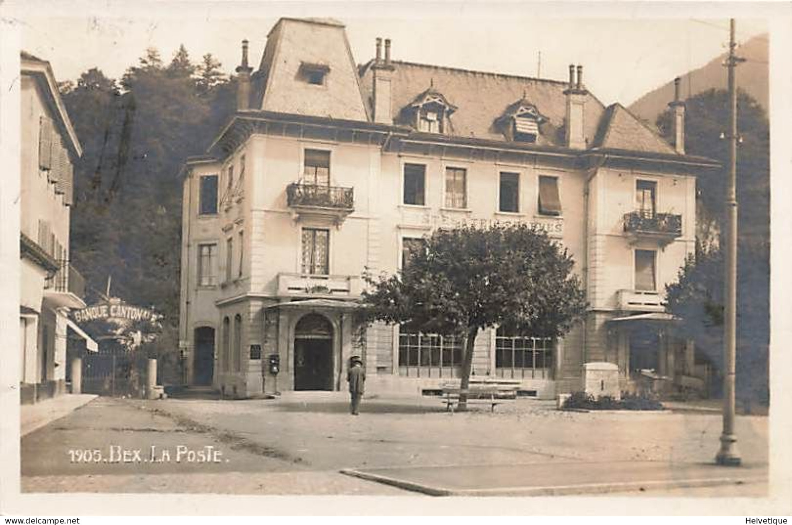 Bex La Poste Les Postes Et Télégraphes Banque Cantonale - Bex