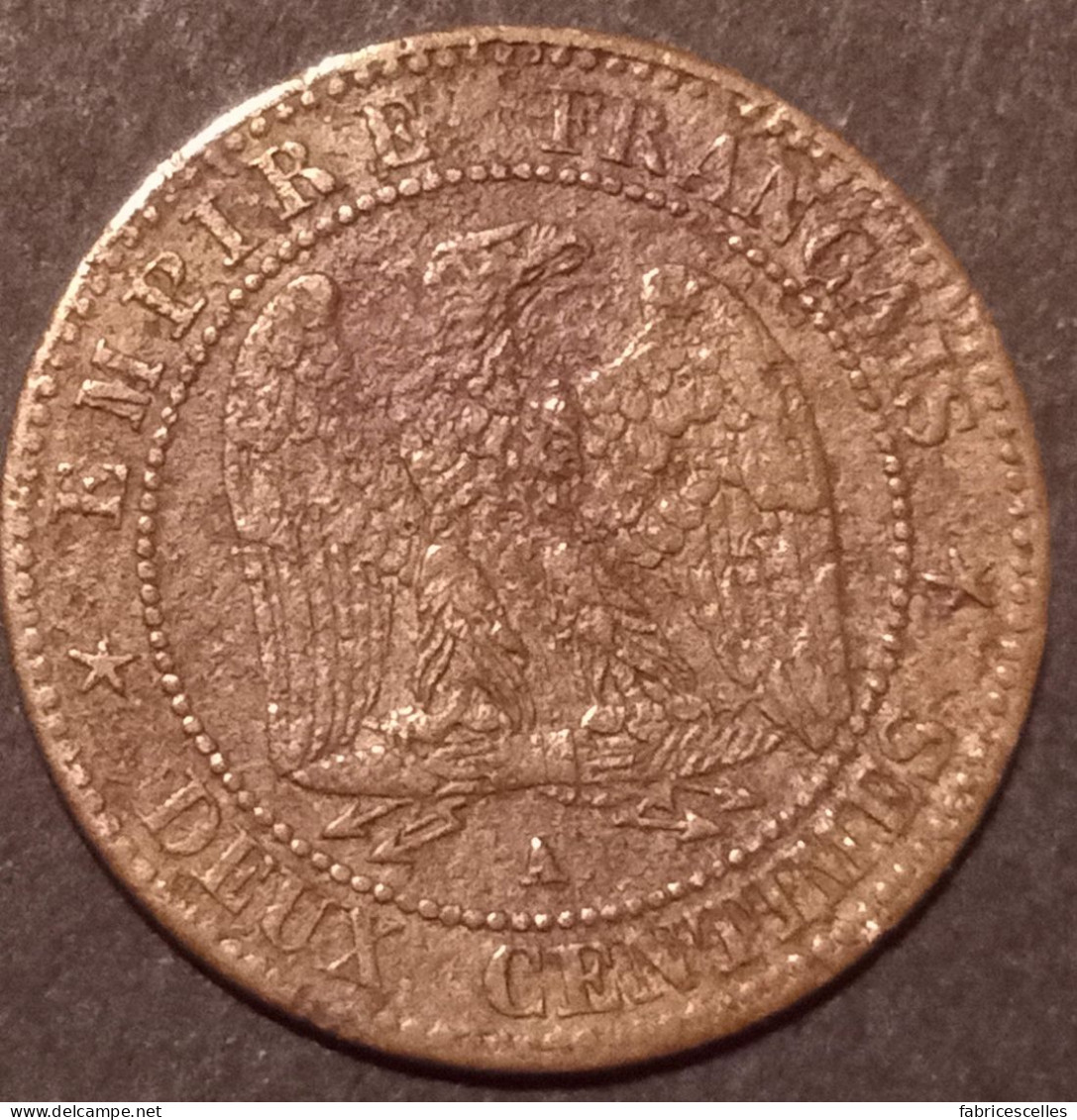 2 Centimes Napoléon III, Tête Laurée 1862 A - 2 Centimes