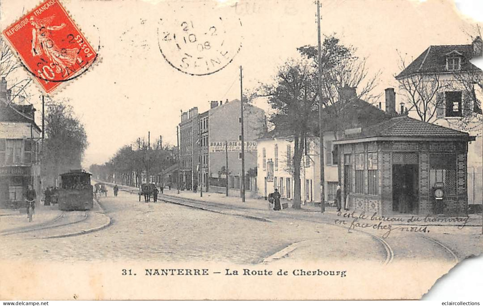 Nanterre         92        Route De Cherbourg      Défauts   (voir Scan) - Nanterre