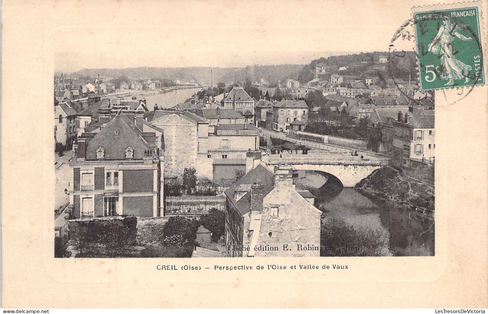 FRANCE - Creil - Perspective De L'oise Et Vallée De Vaux - Carte Postale Ancienne - Creil