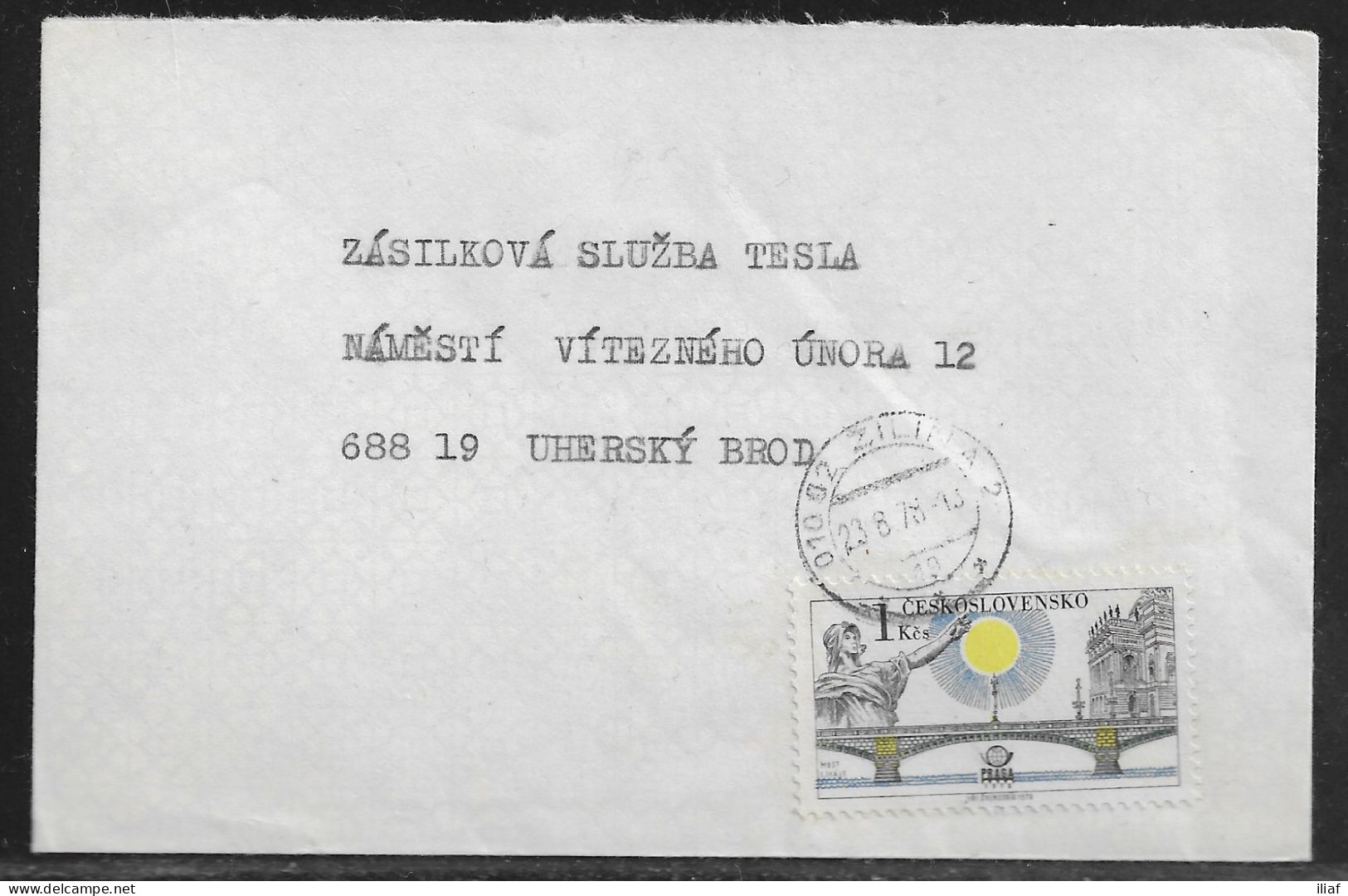 Czechoslovakia. Stamp Sc. 2181 On Letter, Sent From Zilina  23.08.78 For “Tesla” Uhersky Brod. - Covers & Documents