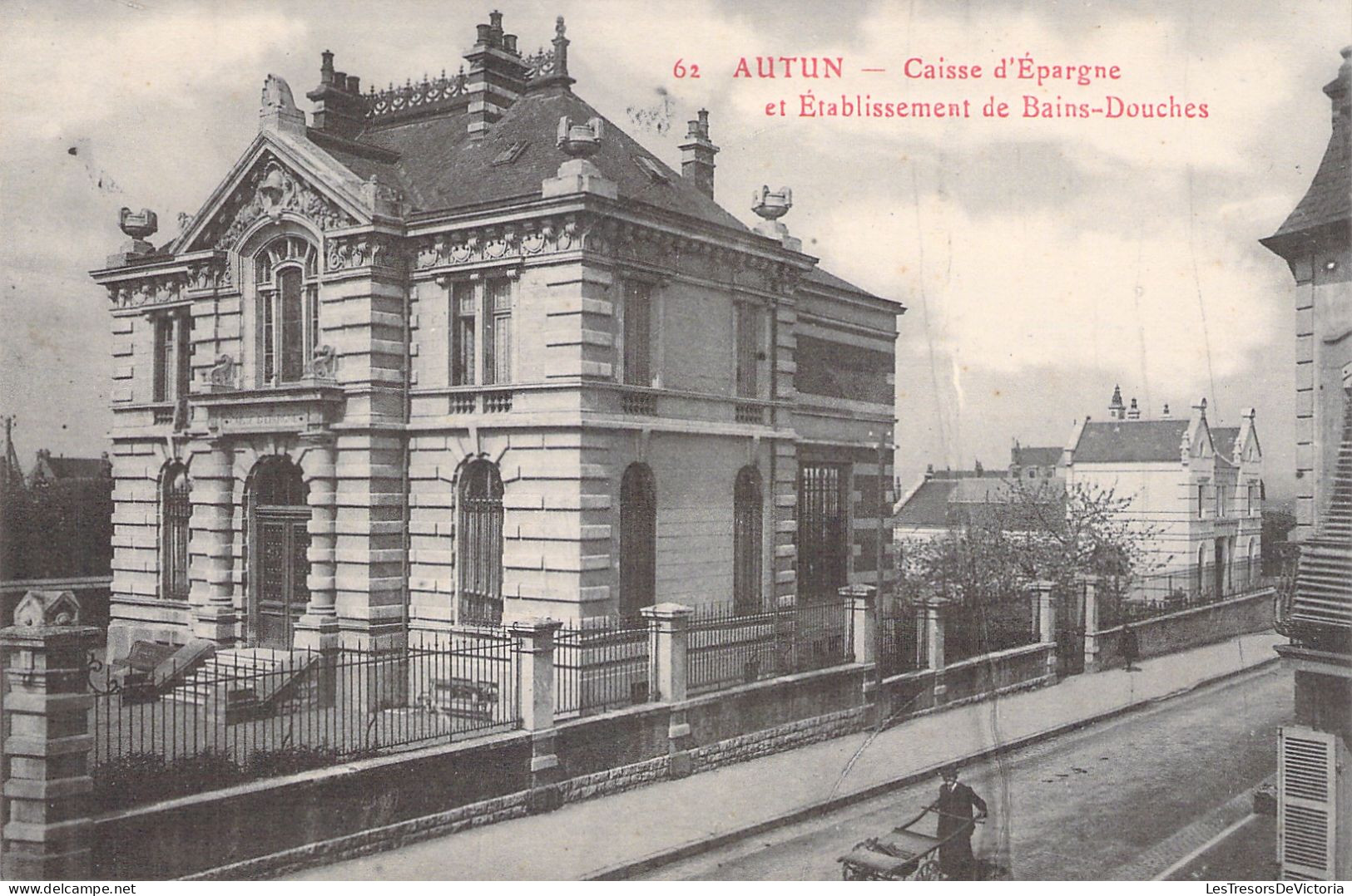 FRANCE - Autun - Caisse D'épargne Et établissement De Bains Douches - Carte Postale Ancienne - Autun
