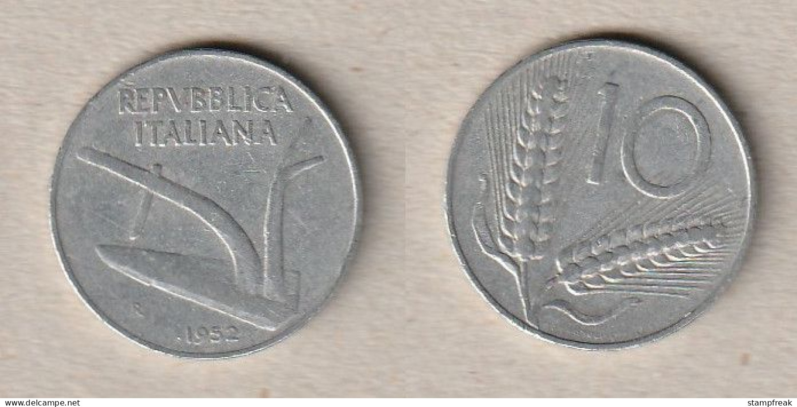 00568) Italien, 10 Lire 1952 - 10 Liras