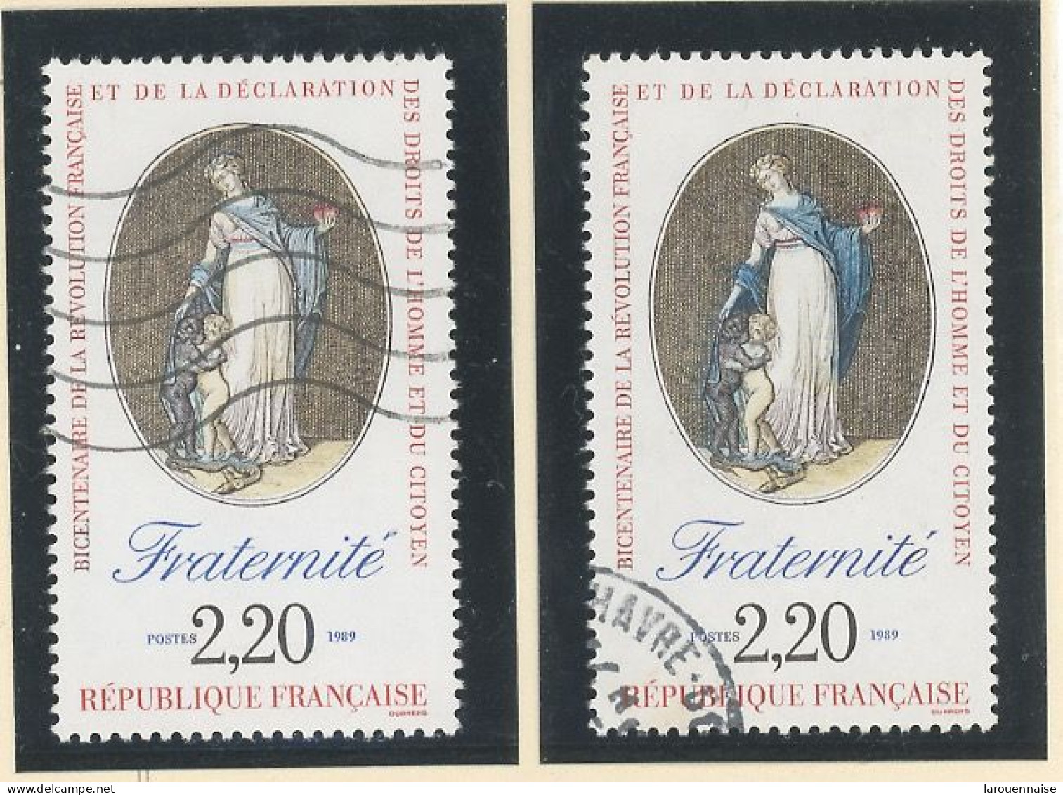 VARIÉTÉ - N° 2575 Obl - LA FRATERNITÉ -ROBE BLEU CLAIR - Oblitérés