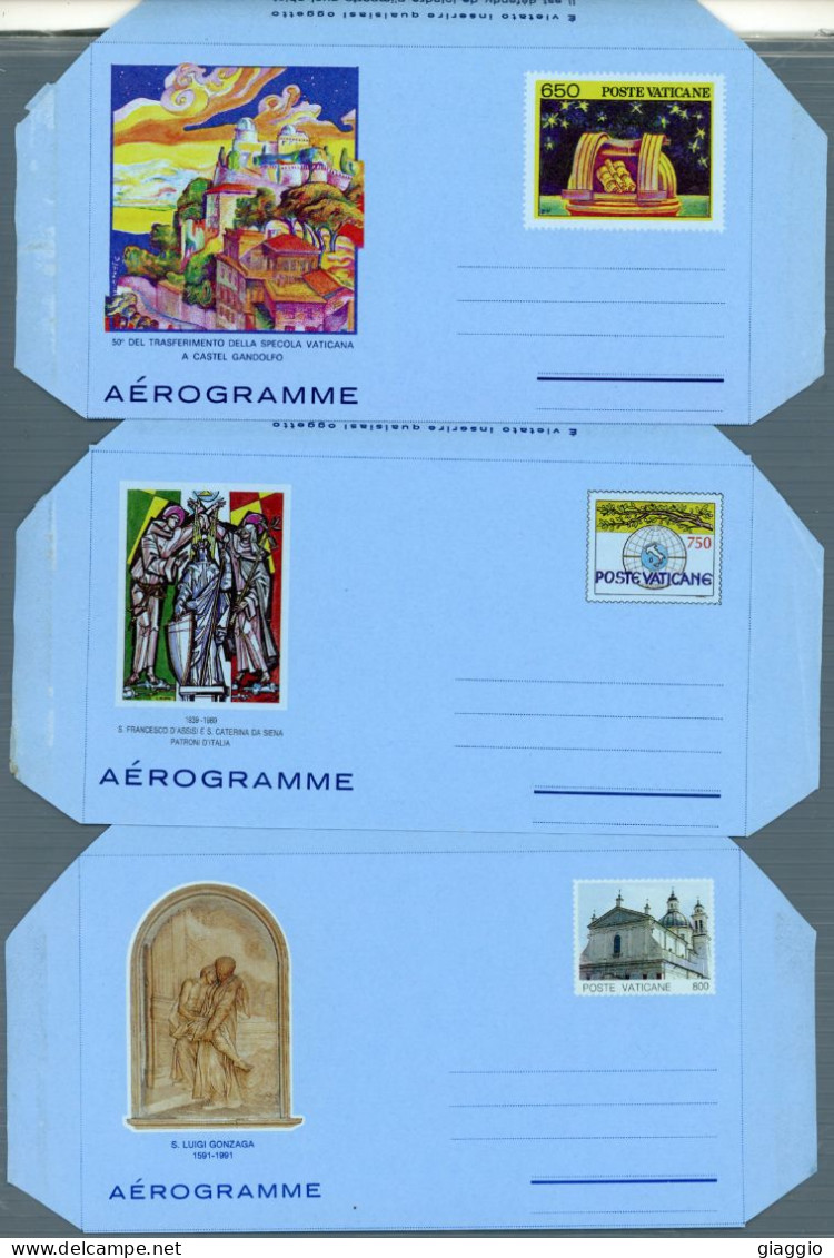 °°° Francobolli N. 1878 - Vaticano Aérogramma Vari 3 Pezzi Nuovi  °°° - Postwaardestukken