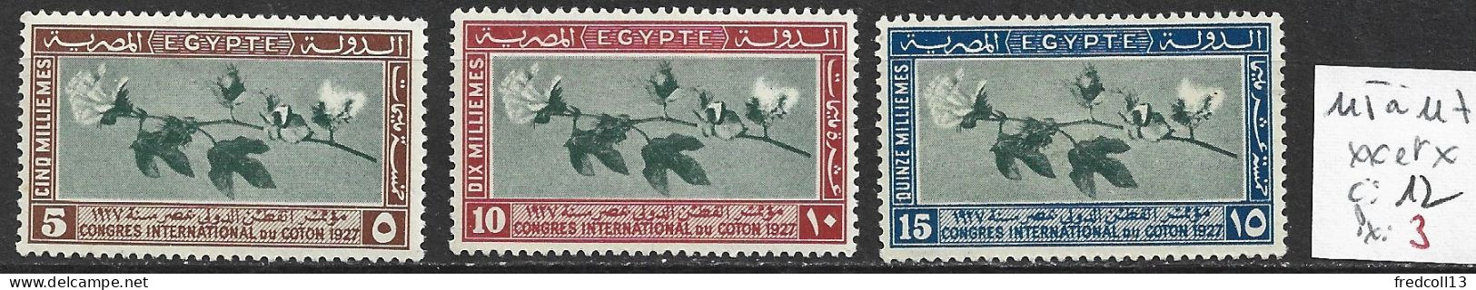 EGYPTE 115 à 17 ** ( 115 : * ) Côte 12 € - Ongebruikt