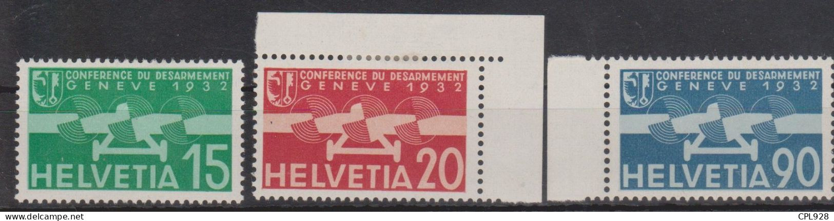 Suisse N° PA16 à PA18 Avec Charnières - Unused Stamps